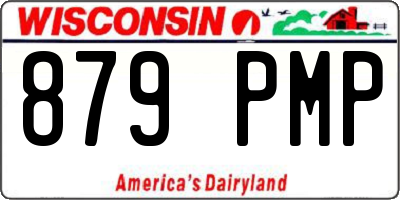 WI license plate 879PMP