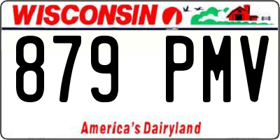 WI license plate 879PMV