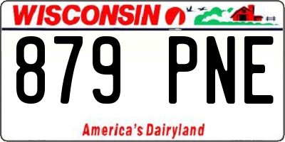 WI license plate 879PNE