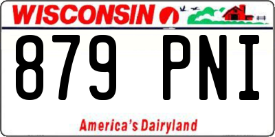WI license plate 879PNI