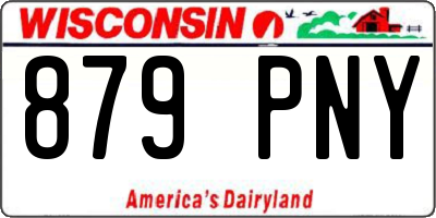 WI license plate 879PNY