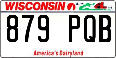 WI license plate 879PQB