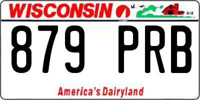 WI license plate 879PRB