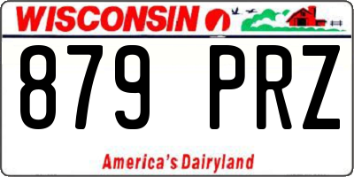 WI license plate 879PRZ
