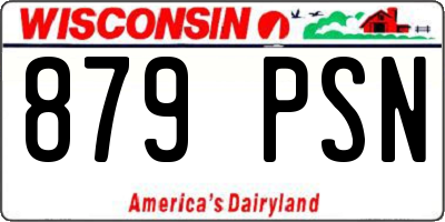 WI license plate 879PSN