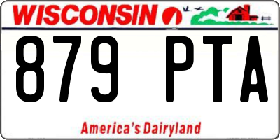 WI license plate 879PTA