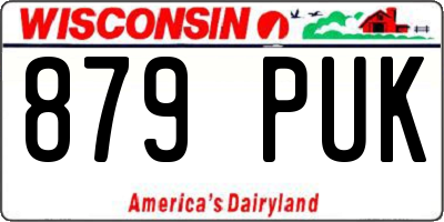 WI license plate 879PUK