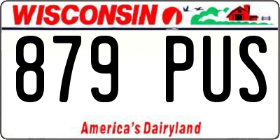 WI license plate 879PUS