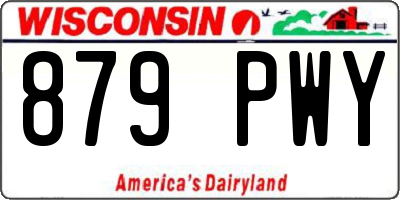 WI license plate 879PWY