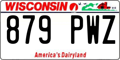 WI license plate 879PWZ