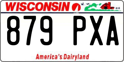 WI license plate 879PXA