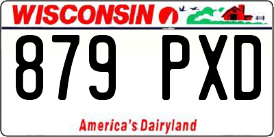 WI license plate 879PXD