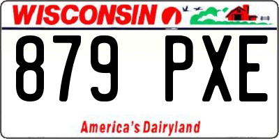 WI license plate 879PXE