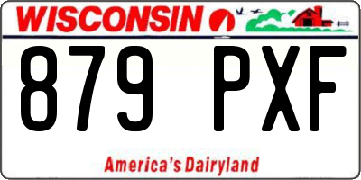 WI license plate 879PXF