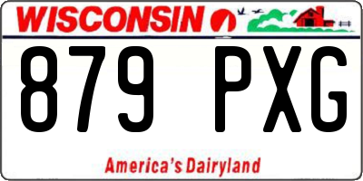 WI license plate 879PXG