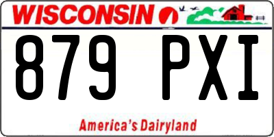 WI license plate 879PXI