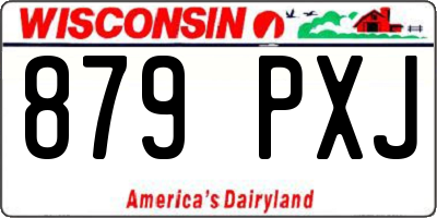 WI license plate 879PXJ