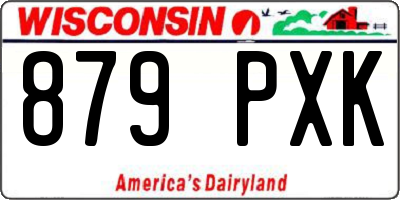 WI license plate 879PXK