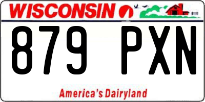 WI license plate 879PXN