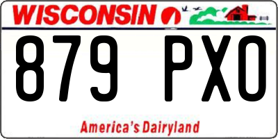 WI license plate 879PXO