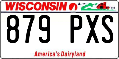 WI license plate 879PXS