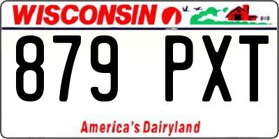 WI license plate 879PXT