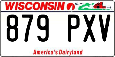 WI license plate 879PXV