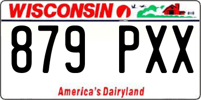 WI license plate 879PXX