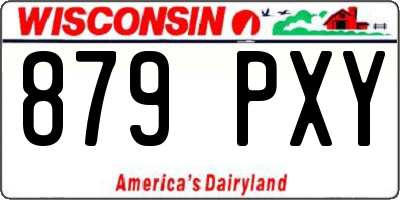 WI license plate 879PXY