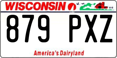 WI license plate 879PXZ