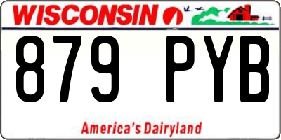 WI license plate 879PYB