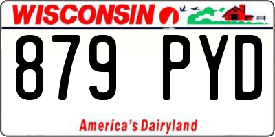 WI license plate 879PYD