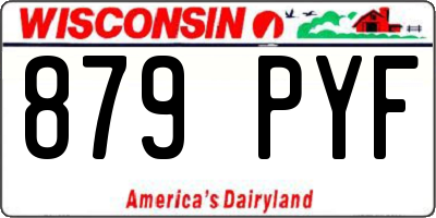 WI license plate 879PYF