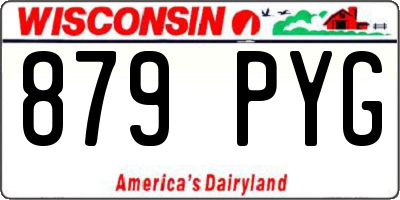 WI license plate 879PYG