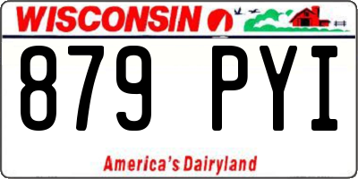 WI license plate 879PYI