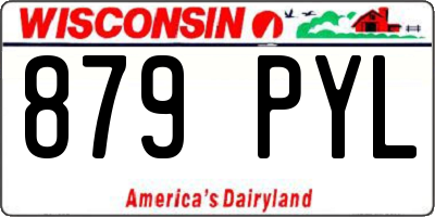 WI license plate 879PYL