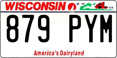 WI license plate 879PYM