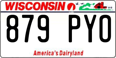 WI license plate 879PYO