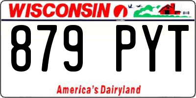WI license plate 879PYT