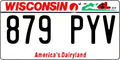 WI license plate 879PYV