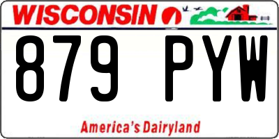 WI license plate 879PYW