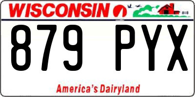 WI license plate 879PYX