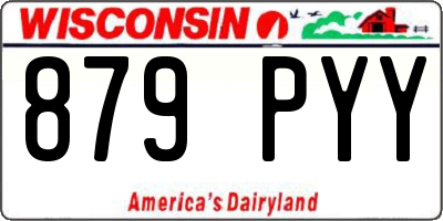 WI license plate 879PYY