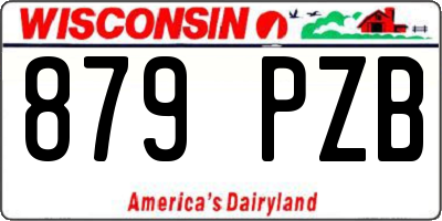 WI license plate 879PZB