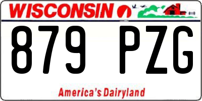 WI license plate 879PZG
