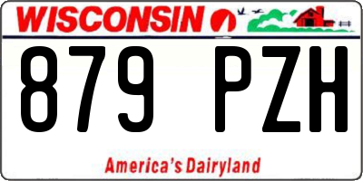 WI license plate 879PZH