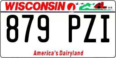 WI license plate 879PZI