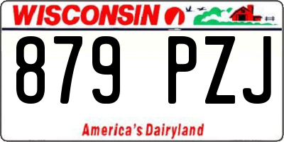 WI license plate 879PZJ