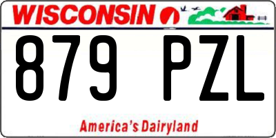 WI license plate 879PZL