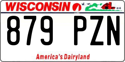 WI license plate 879PZN